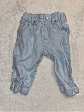 Patachou Light Blue Baby 100% Linen Pants